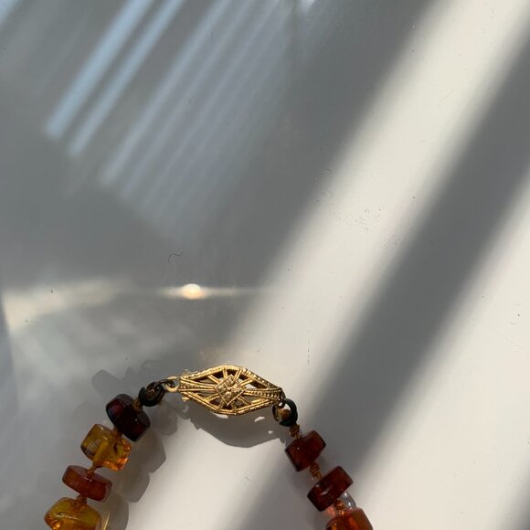 Vintage Baltic Amber Graduated Bead Necklace – 22” - Picture 5 of 5